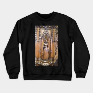 Mary Queen of Scots Carving, St Michael's Church, Linlithgow Crewneck Sweatshirt